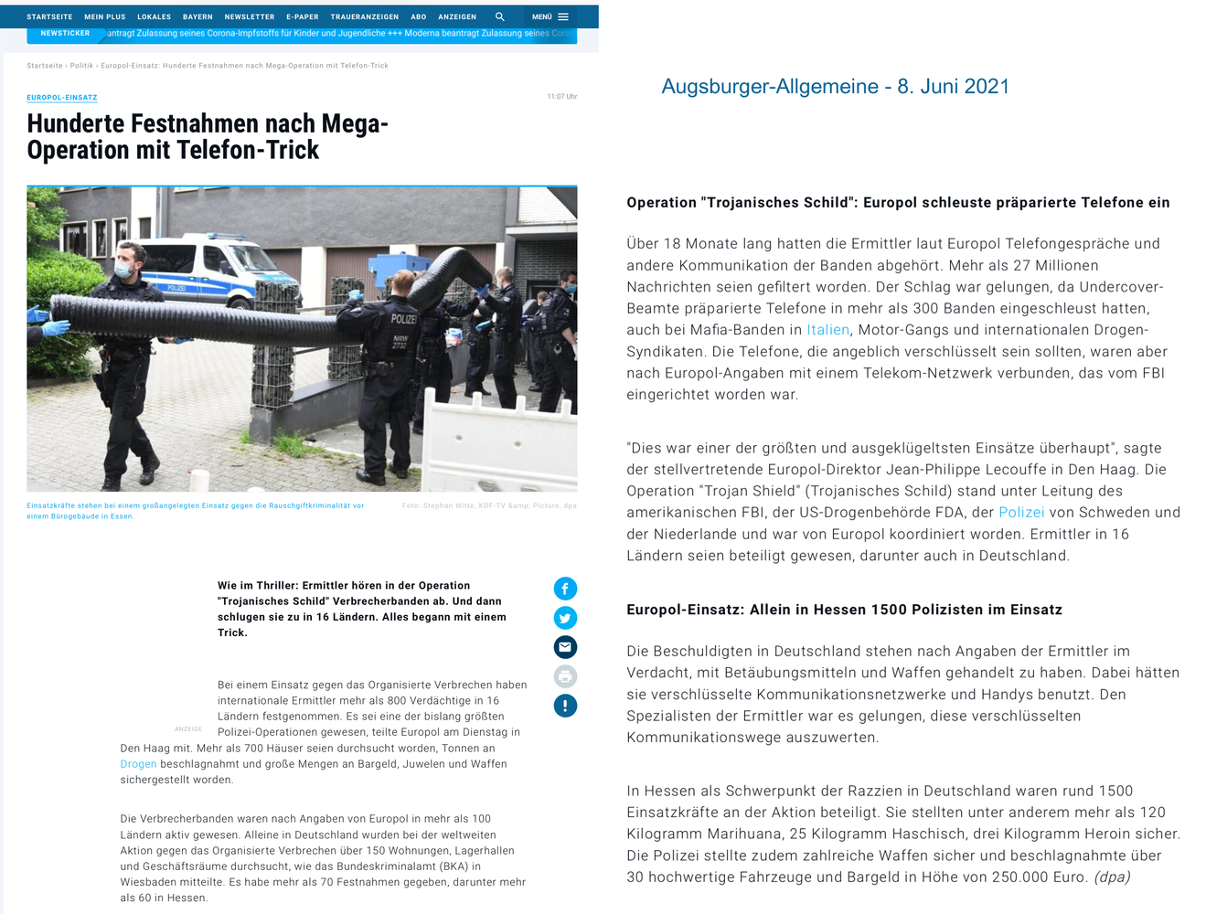 20210608 EUROPOL Operation Trojanisches Schild - 800 Verdächtige in 16 Ländern festgenommen.png